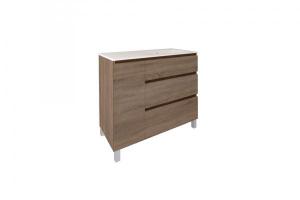 Mueble MANNING roble cambrian a suelo asimétrico 100 cm