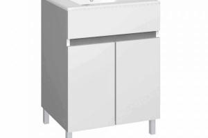 Mueble de baño Baho MATTY blanco 60 cm con armario