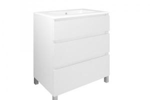 Mueble de baño Baho MANNING blanco mate 100 cm con 3 cajones