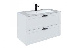 Mueble de baño suspendido Baho CENTURY blanco 80 cm