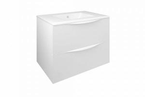 Mueble de baño suspendido Baho LUCCA blanco mate70 cm con 2 cajones